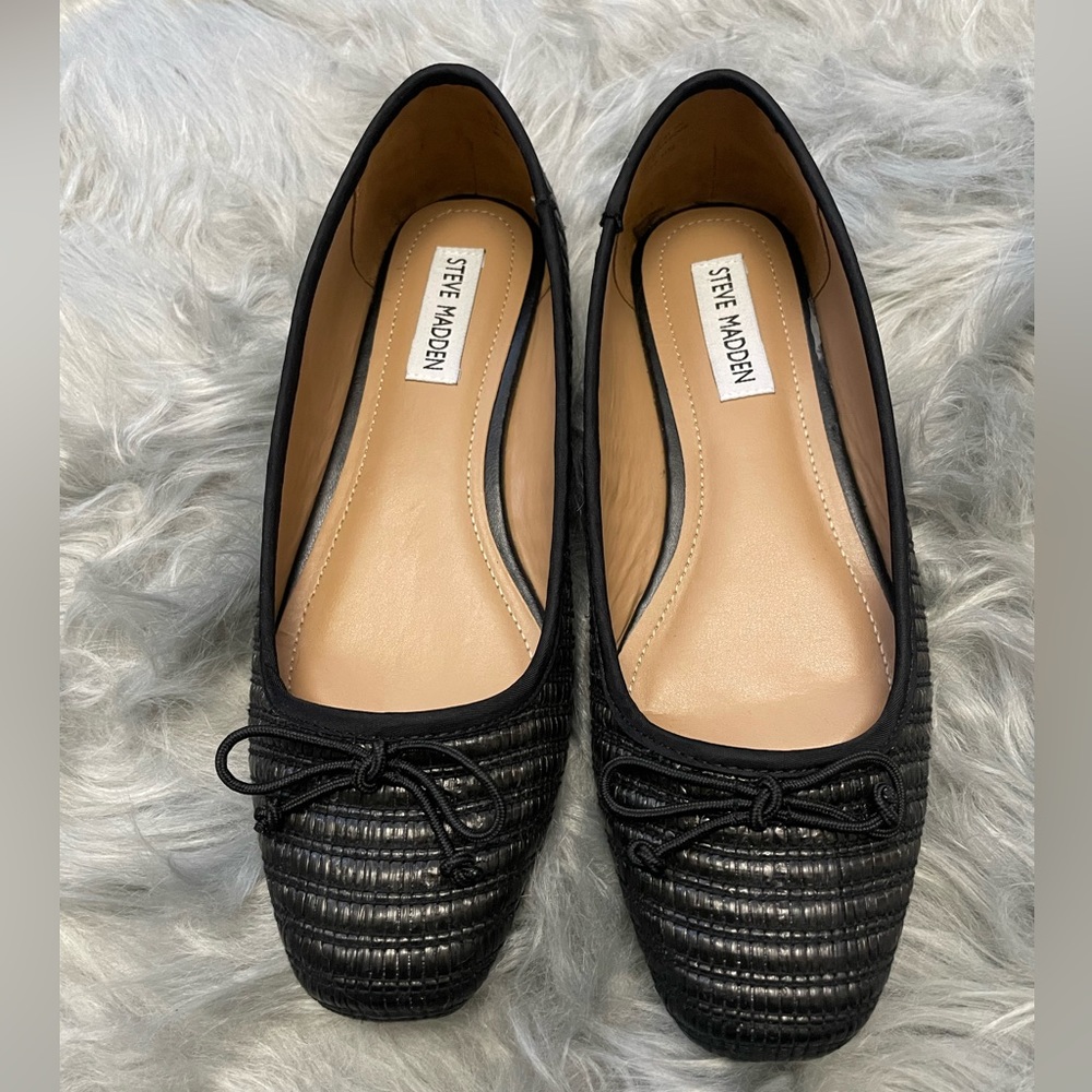 NWT Steve Madden Seemly Wove Ballet Flat Shoes Size 8M